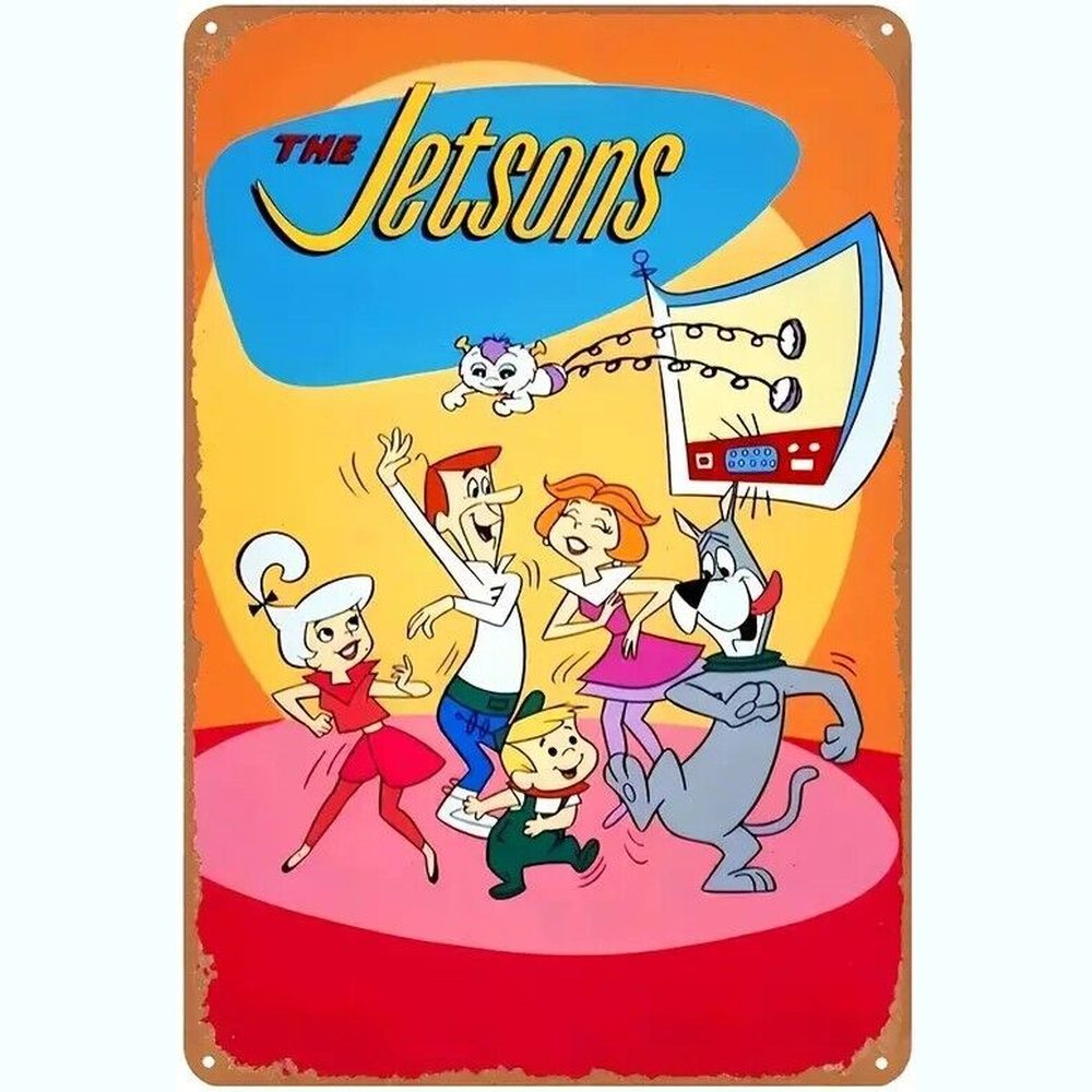The Jetsons Vintage Novelty Metal Sign 12" x 8" Wall Art Home & Garden:Home Décor:Plaques & Signs Style Your Walls